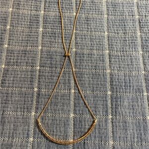 Kendra Scott Discontinued Rose Gold Adjustable Bar Necklace with Box